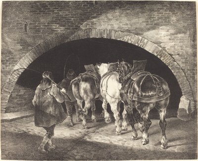 Adelphi Wharf tekijältä Theodore Gericault