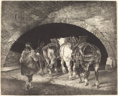 Adelphi Wharf tekijältä Theodore Gericault
