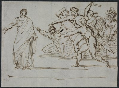 Tiberiuksen salamurha tekijältä Theodore Gericault