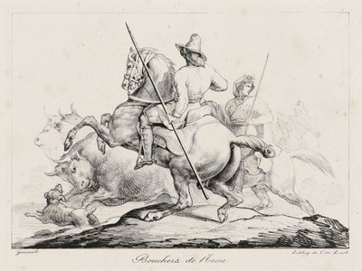 Rooman lihakauppiaat (Roman Butchers) tekijältä Theodore Gericault