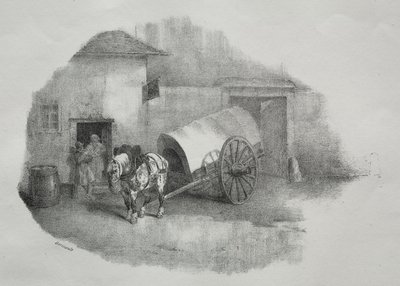 Kärryn hevonen pois jousista tekijältä Theodore Gericault