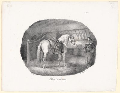 Hannoverilainen hevonen (A Hanoverian Horse) tekijältä Theodore Gericault