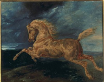 Cheval effrayé par la foudre tekijältä Theodore Gericault