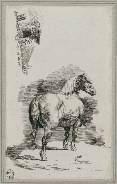 Pilkullinen harmaa hevonen (A Dapple-Gray Horse) tekijältä Theodore Gericault