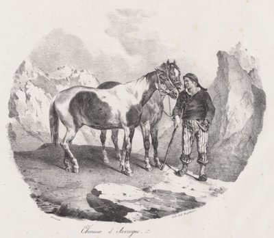 Auvergnen hevoset (Auvergne Horses) tekijältä Theodore Gericault