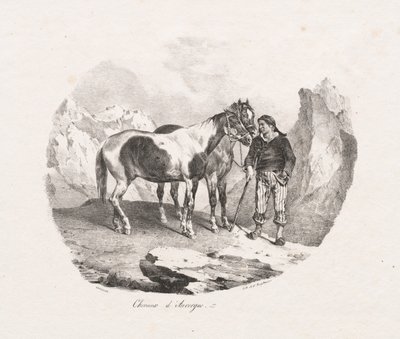 Auvergnen hevoset tekijältä Theodore Gericault