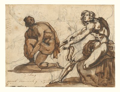Klassiset alastonkuvat (etupuoli); Klassiset veistokset (takapuoli) tekijältä Theodore Gericault