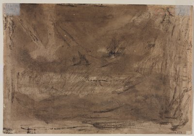 Sävellystutkimus mahdollisesti Poussins Deluge verso, c. 1816. tekijältä Theodore Gericault
