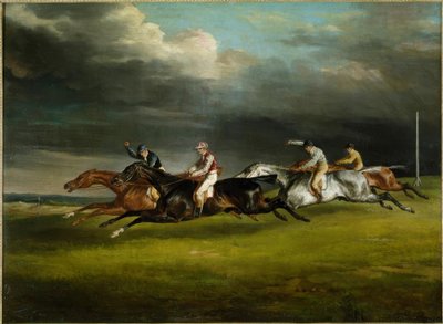 Course de chevaux (Le derby de 1821 à Epsom tekijältä Theodore Gericault