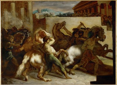 Ilmaiset hevoskilpailut Roomassa - Hevosurheilu Roomassa ... tekijältä Theodore Gericault