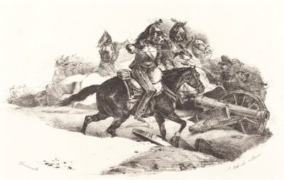 Cuirassiersin lataus tekijältä Theodore Gericault
