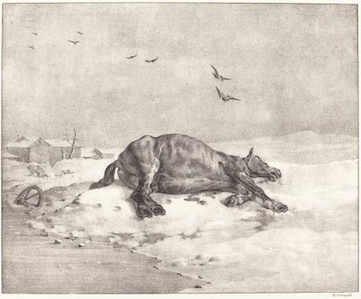 Kuollut hevonen tekijältä Theodore Gericault