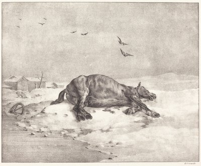 Kuollut hevonen tekijältä Theodore Gericault