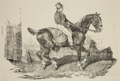 Géricault - Valjakkohevonen, jolla ratsastaa palfrenier, 1820 tekijältä Theodore Gericault