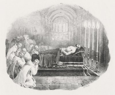 Valloittaja Vilhelm tuotiin kuolemansa jälkeen Boschervillen kirkkoon (Valloittaja Vilhelm valtakunnallisissa hautajaisissa St. Georges de Boschervillen luostarikirkossa) tekijältä Theodore Gericault