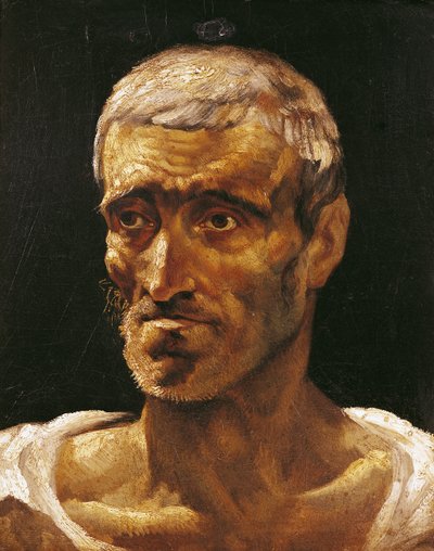Haaksirikkoutuneen miehen johtaja, tutkimus Medusan lautalle, 1817-19 tekijältä Theodore Gericault