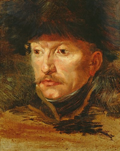 Ratsumiehen päällikkö (luutnantti Dieudonnen muotokuva), n. 1812 tekijältä Theodore Gericault