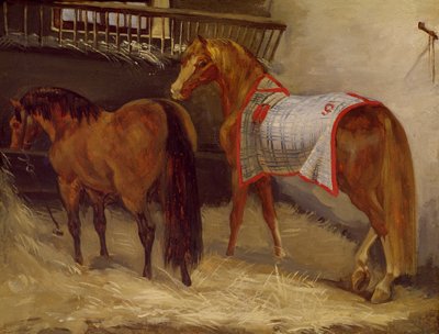 Hevoset tallissa tekijältä Theodore Gericault