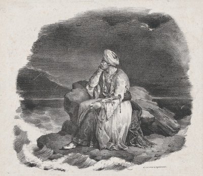 Unelmoin hänestä kaatuvissa aalloissa, 1818. tekijältä Theodore Gericault