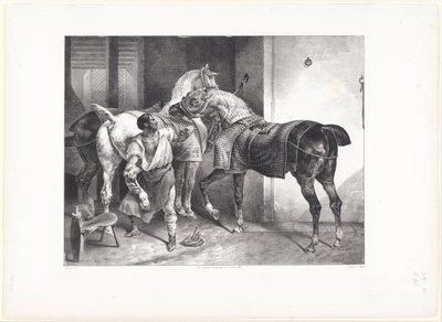 Englantilainen kengittäjä (The English Farrier) tekijältä Theodore Gericault