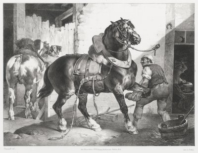 Ranskalainen kengittäjä (The French Blacksmith) tekijältä Theodore Gericault