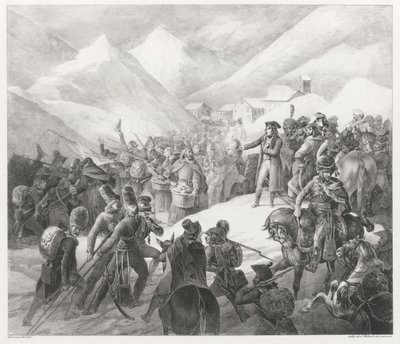 Mont Saint-Bernardin ylitys (Crossing of Mount Saint Bernard) tekijältä Theodore Gericault