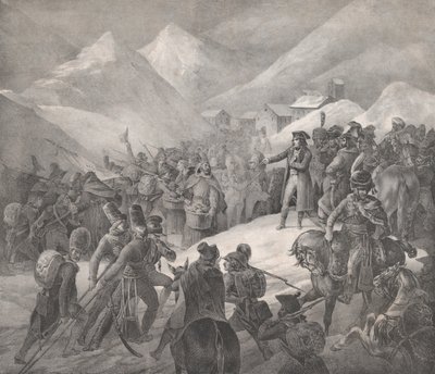 Kulku Saint-Bernard-vuoren läpi, 1822. tekijältä Theodore Gericault