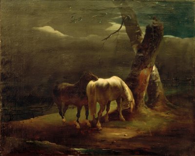 Pferde auf der Weide tekijältä Theodore Gericault