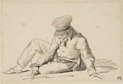Poika, joka piirtää kadulla tekijältä Theodore Gericault