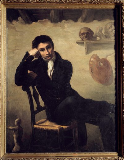 Taiteilijan muotokuva työhuoneessaan Theodore Gericaultin maalaus (1791-1824) 1800-luvun aurinko. 1,47x1,14 m. tekijältä Theodore Gericault