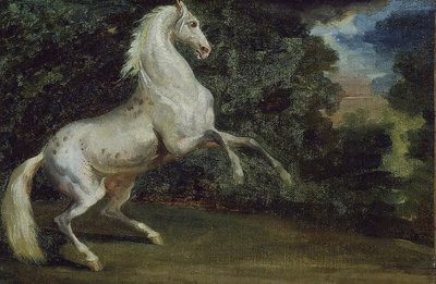 Hyppäävä hevonen tekijältä Theodore Gericault