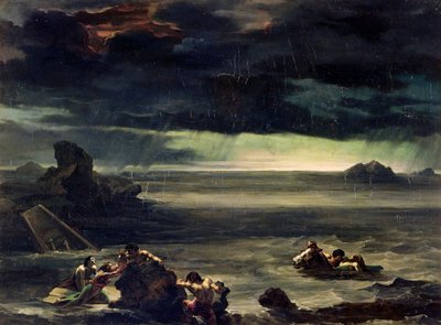 Vedenpaisumuskohtaus, 1818-20 tekijältä Theodore Gericault