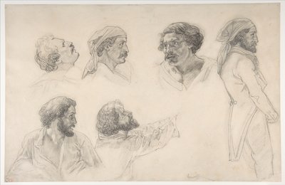 Kuusi tutkimusta Corréardille ja Savignylle teoksessa ”Medusan lautta” tekijältä Theodore Gericault