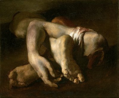 Jalkojen ja käsien tutkimus, n.1818-19. tekijältä Theodore Gericault
