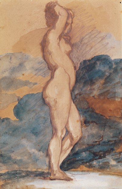 Tutkimus alaston nainen tekijältä Theodore Gericault