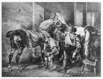 Englantilainen kengittäjä tekijältä Theodore Gericault
