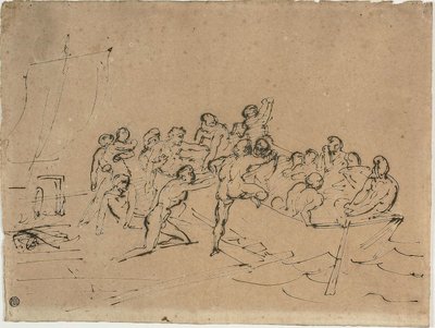Meduusan lautan eloonjääneiden pelastaminen tekijältä Theodore Gericault