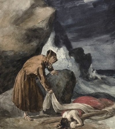 Myrsky, n. 1821-23 tekijältä Theodore Gericault