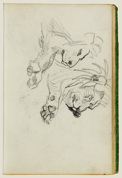 Kaksi leijonatutkimusta tekijältä Theodore Gericault