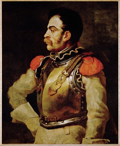 Un carabinier- carabineer, italialainen poliisi ... tekijältä Theodore Gericault