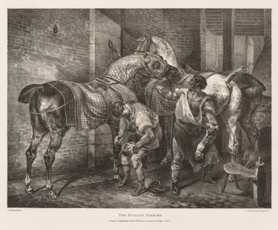 Erilaisia ​​aiheita elämästä ja kivestä: Englantilainen farrier tekijältä Theodore Gericault