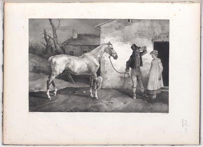 Vanha hevonen majatalon ovella (An Old Horse at the Door of an Inn) tekijältä Theodore Gericault
