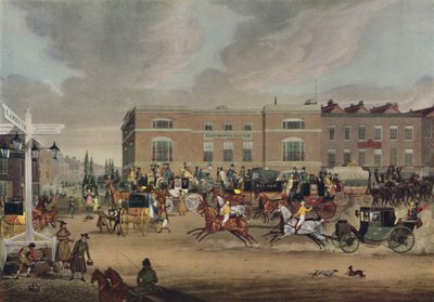 "Elefantti ja linna Brighton Roadilla", 1826, 1920 tekijältä Theodore Henry Adolphus Fielding