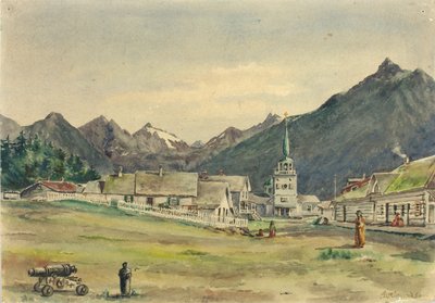 Lincoln Street, Sitka, 1887 tekijältä Theodore J. Richardson