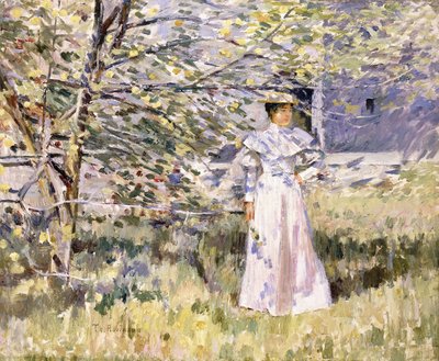 Normandian puutarha, lokakuu, tekijältä Theodore Robinson
