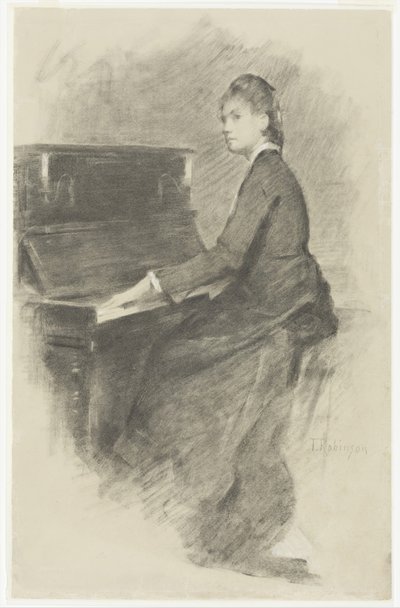 Pianolla n. 1887. tekijältä Theodore Robinson