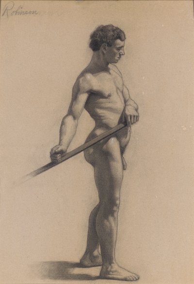Tutkimus mieshahmosta, 1875 tekijältä Theodore Robinson