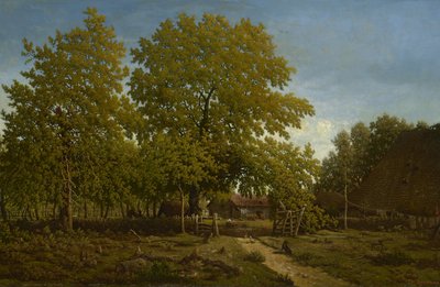 Maatila Landesissa, 1844-67 tekijältä Pierre Etienne Theodore Rousseau