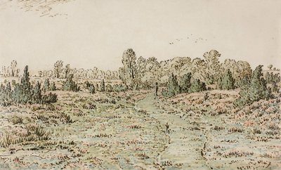 Kävelypolku Barbizonnièresissa, 1864 tekijältä Pierre Etienne Theodore Rousseau