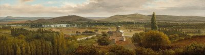 Panoraamamaisema lähellä Mosel-jokea, n. 1830. tekijältä Theodore Rousseau